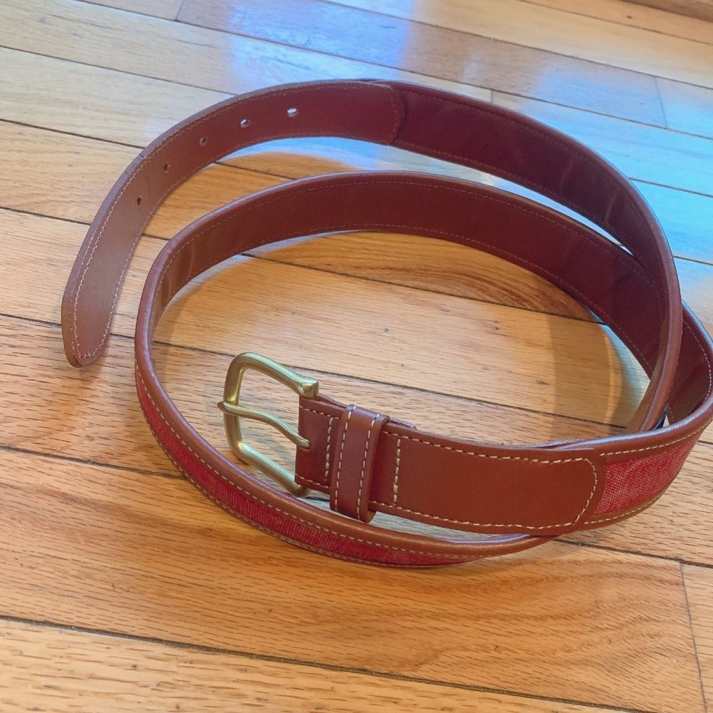 Vineyard vines Leather Belt Size 44